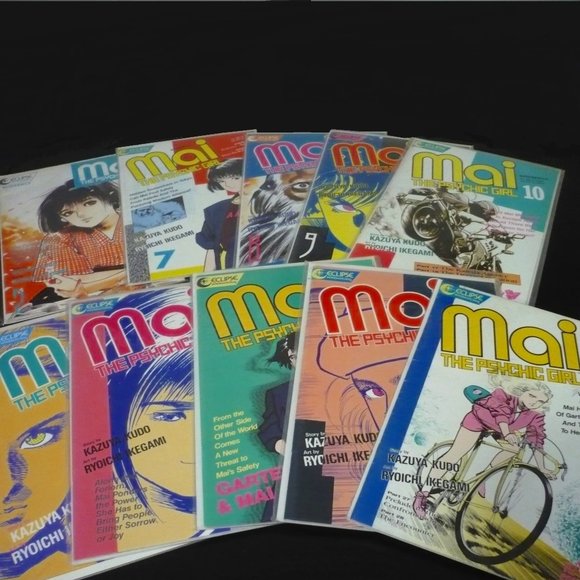 10 Eclipse Weekly Mai The Psychic Girl Comicbook Stack - Picture 1 of 3